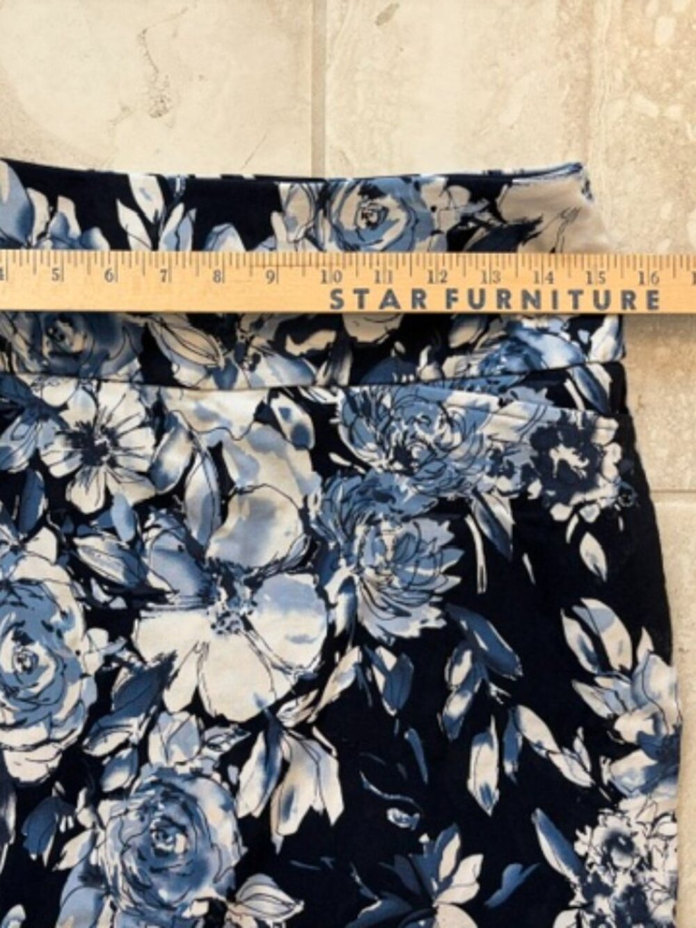 S.C. & Co. Blue Floral Athleisure Women's Skort Medium Workout Golf Tennis - Picture 9 of 11